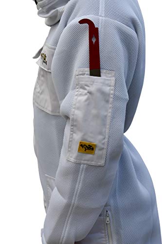 OZ ARMOUR Beekeeping Suit Ventilated Air Mesh with Fencing & Round Brim Hat (XX-Large)