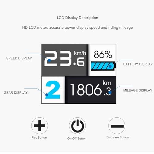 TFT UKC3 Elektrische mbike display, ABS-meter, bedieningspaneel met IP64 waterdicht, licht en comfortabel voor bestuurders, perfect accessoire voor elektrische fietsen en scooters - Afbeelding 3