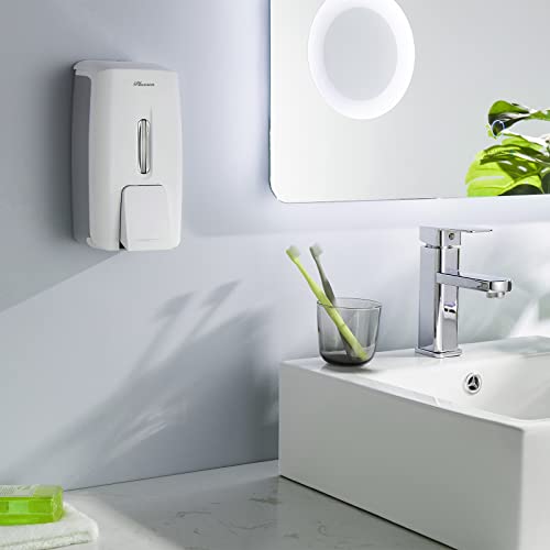 Image of Soap Dispenser Wall Mount Adhesive Commercial Soap Dispenser 800ml No Drill Hand Sanitizer Dispenser for Bathroom Support Liquid and Gel,White-PN9088