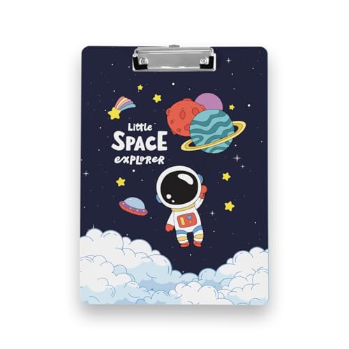 Image of Clipboard Drawing, Writing, Exam Board with Clip (Size - 24x36 cm) Sturdy, Lightweight for Office, School, College - Space Explorer