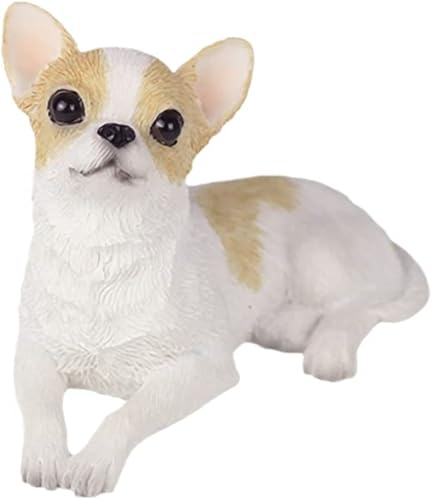 Miniatura 5 de TALKLEK 1 Pieza Figurilla de Chihuahua de Resina Mini de 2 pulgadas Regalos, Mini Regalos Conmemorativos para Perros, Figurillas de Perro,
