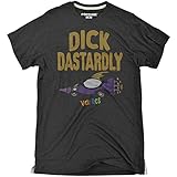 Popfunk Official Wacky Races Dastardly Mean Machine Slim Fit Ultrasoft Tri-Blend T-Shirt (Medium)