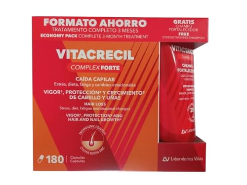 Vitacrecil anticaída 180 cápsulas + GRATIS champú 100 ml