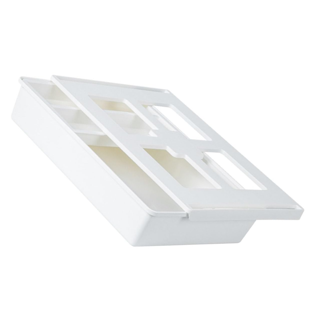 SHINEOFI Organizzatore del Cassetto in Plastica Resistente Scatola Porta Oggetti Salvaspazio per Articoli da Ufficio Cosmetici e Accessori Design Scorrevole per Casa e Ufficio