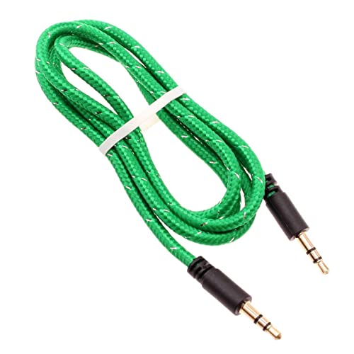 Cable Auxiliar 3.5mm Verde para Auto y Audio miniatura 1