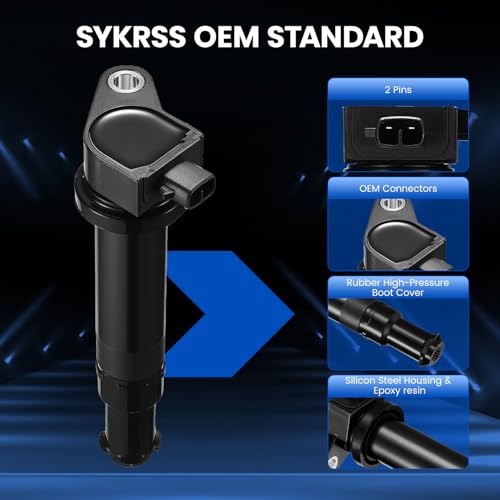 Image of 4 Ignition Coils Pack - Fix Misfires for Dodge Attitude & Hyundai Accent & Kia Rio /Rio5 (1.4L /1.6L L4) - Repl. UF499 /921-2029 /2730126640