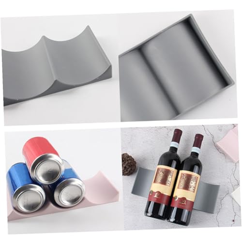 2 pcs Soporte para botellas de vino plástico estilo europeo miniatura 3