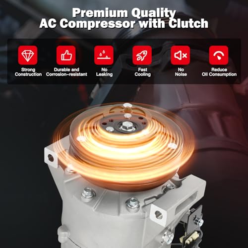 Image of CCIYU AC Compressor w /Clutch for Volvo XC60 2.5L 2015-2016