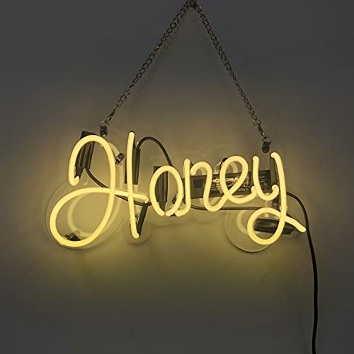 �l�I���T�C�� �n�j�[�wHoney�x Neon Sign 100������l�I���� �|�p�C���e���A �J�t�F �z�[�� �i���X �X�� ���� ���� �o�[ �Ǐ��� ������� �����p �Ŕ� ���r���O���[�� �x�b�h���[�� ���v���[���g (������)