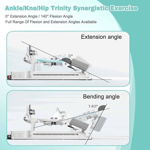 Entrenador eléctrico para rehabilitación de rodilla ajustable 140° miniatura 4