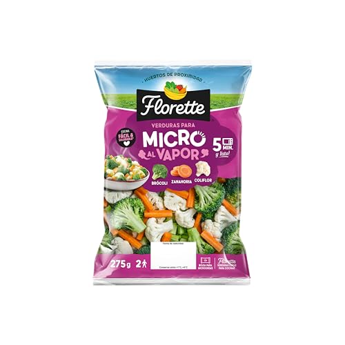 FLORETTE Brócoli, coliflor y zanahoria (especial microondas) - 275 g