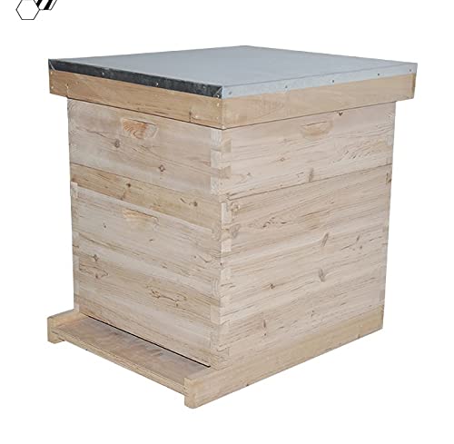 Côté Ruche Kit de ruche Dadant 10C montage à tenons mortaise en bois brun pour Abeilles – vue 3