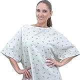 3 Pack - Premium Quality Hospital Patient Gown/Robe for Men or Women Fits Small, Medium, Large, XL and 2XL