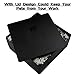 8 Sorting Trays with Lid 8x8 Premium Puzzle Trays for Lovers Up to 1000-1500 Pieces, Convenient Tool (Black)