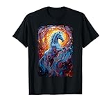 Caballo Salvaje místico místico equino Animal Melena Hobby Caballo Camiseta