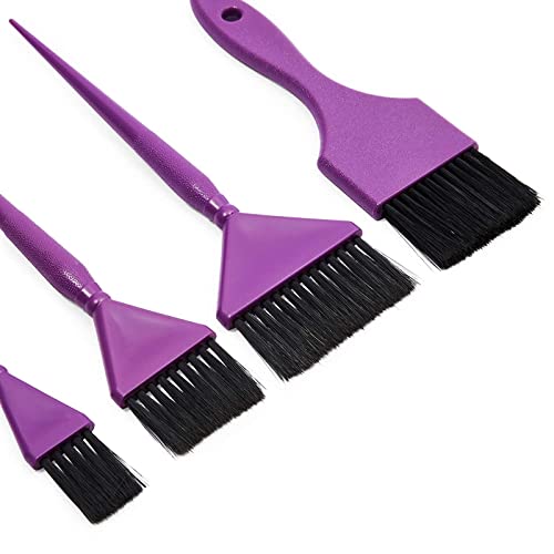 7 Piece Balayage Kit With Highlighting Board And Hair Dye Brushes In 3 Sizes For Women And Girls, Hair Stylist Professional Color Brushes, Hair Tinting And Coloring Kit (Purple) #TOP2
