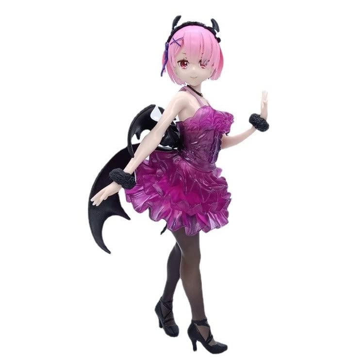 KENMA Re Zero Starting Life in Another World Rem Figure Ram Rem Devil Mode PVC Action Figure Toy Model Doll