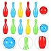 Outanaya 1Set Bowling for Wear Resistant Bowling with Pins Balls Fun Indoor Activity for Boys Enhances Coordination Family Bonding