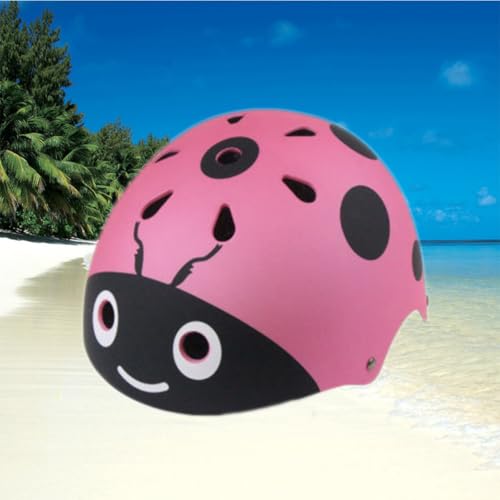 Casco de niñas de diseño de insecto rosa ideal para cumpleaños 6