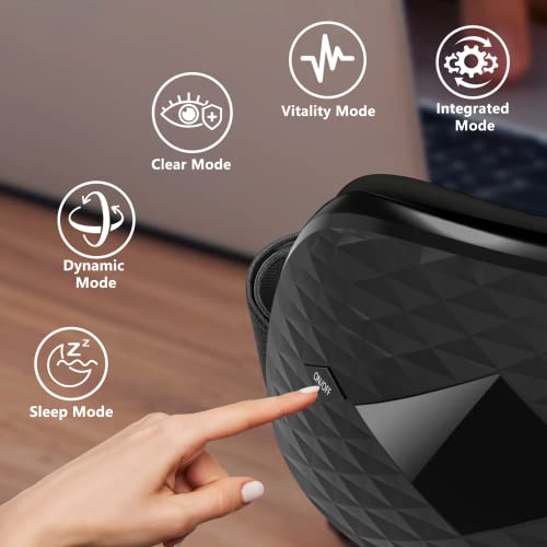 Cincom Eye Massager With Heat, Air Compression Eye Massager For Migraine Headache Relief With Bluetooth Music, Infrared Eye Massager For Dry Eyes Fatigue Dark Circle Improve Circulation, Sleep, Black #TOP3