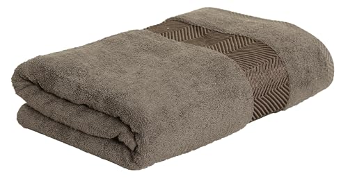 Image of Fash Home 500 GSM Towel 70x140 cm - 1 Pc, Ultra Soft, Highly Absorbent, Quick Dry, Plush & Durable Cotton Bath Towel for Home, Gym & Spa (Grey)