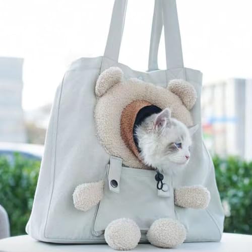 Bolso transportador para gatos transpirable ideal para viajes en coche y avión 3