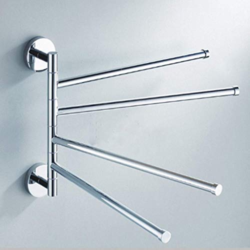 Porte-serviettes mural avec 4 barres pivotantes pour un séchage rapide - 6