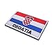 GGOOD Kroatien-Flagge Stickerei Armband Nationalflagge Muster Magie Aufkleber Arm Abzeichen Sticky Tuch Patch Für Outdoor Sports