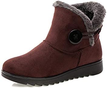 Winter Boots for Women Snow Boots Warm Ankle Booties Cozy Fur Lined Waterproof Non Slip Winter Shoes for Cold Weather, Fashion Warm Walking Boot for Outdoor Casual Wear