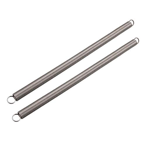 Verlängerte Zugfeder 4mm Draht, 26mm OD, 150mm Länge - Federstahl Doppelhaken Spannfedern