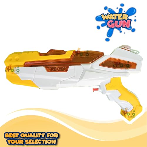 Image of Holi Godslayer Water Gun | with Free Balloons | Yellow | Assorted | Long Squirt Flow | PoPo Toys
