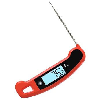 Lavatools Javelin PRO Classic Ultra-Fast 2-Second Professional Digital Instant Read Meat Thermometer for Grill and Cooking, Auto-Rotating Backlit Display, IP65 Water Resistant, NSF Certified Sambal