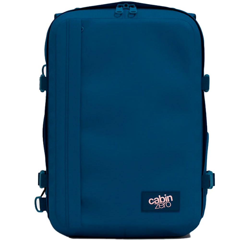 Cabinzero Unisex's Classic Plus 32l Ultra Light Cabin Bag with Luggage Trackers. Daypack, Jodphur Blue, 32