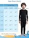 Subuteay Boys Thermal Top Fleece Lined Long Johns Long Sleeve Undershirts Baselayer for Kids Black X-Small