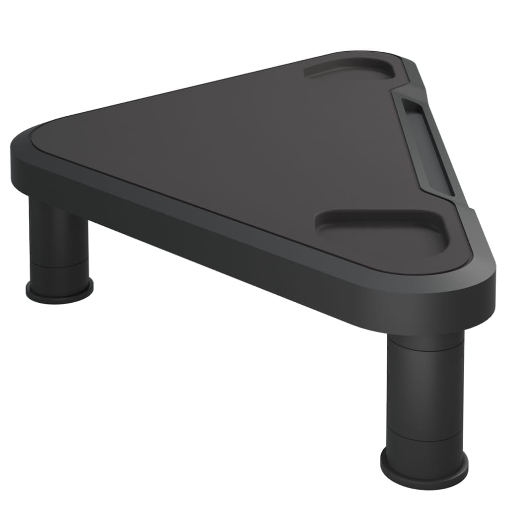 Support de moniteur d angle Noir 49x28x10,5 cm