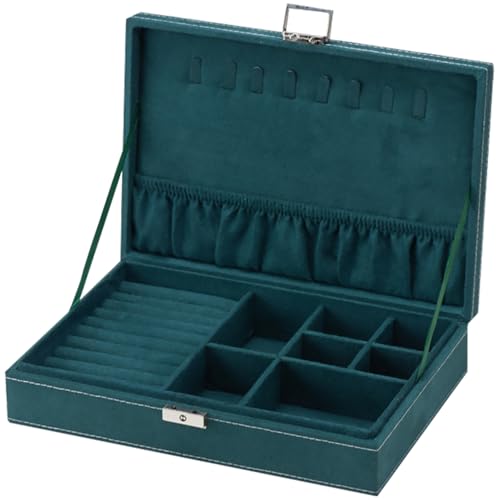Boîte de rangement bijoux spacieuse avec compartiments pour bagues et bracelets - 2