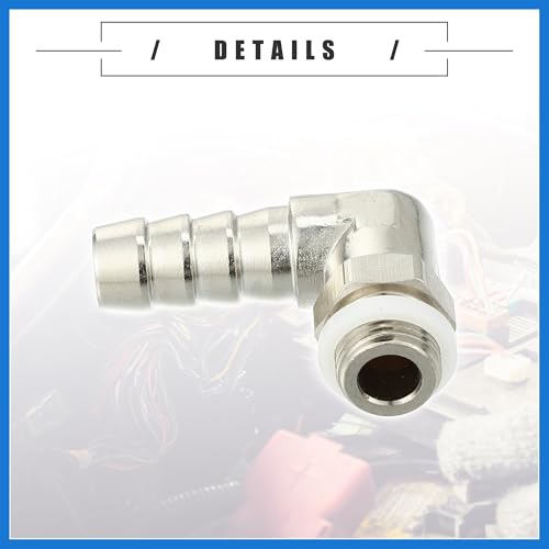 Adaptador de manguera de latón de 90 grados para evitar fugas y dobleces M10 7