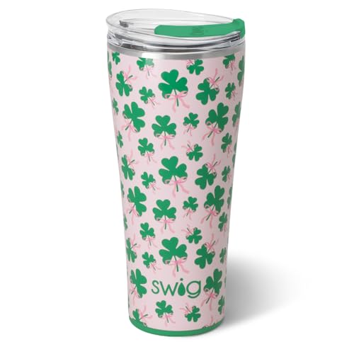 Swig Life 32oz Insulated Tumbler with Lid, Clover Crush