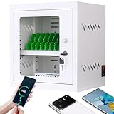 Mobile Phone Charging Cabinet Cellphone USB Charging Station Lockers 12-60 Slots with Locking & Wheels,for Classrooms/Fitness Clubs/Offices/Libraries,Rechargeable,with Four Wheels