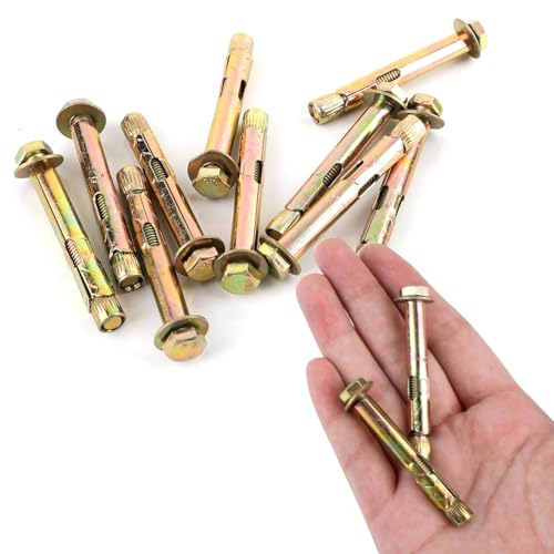 AHC K-ZYSLALB12130B5 M12 x 130 mm Loose Bolt Sleeve Anchor - Zinc/Yellow (Pack of 5)