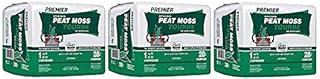 Premier Horticulture 0280P Pro Moss Horticulture Retail Peat Moss, 1 Cubic Feet (3-(Pack))