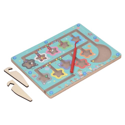 Placa de Correspondência Magnética de Madeira, Aprendizagem Segura Habilidade Motora Fina Placa de Q
