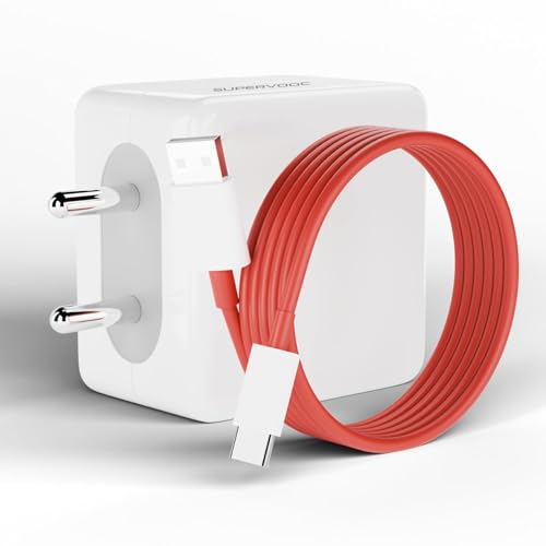 Image of Original 65W SuperVOOC Single Port Charger with Type C 1M Cable Compatible with Onplus 13,13R,12,12R,Nord N30 5G,10R,10T (SuperVOOC 65W Charger)