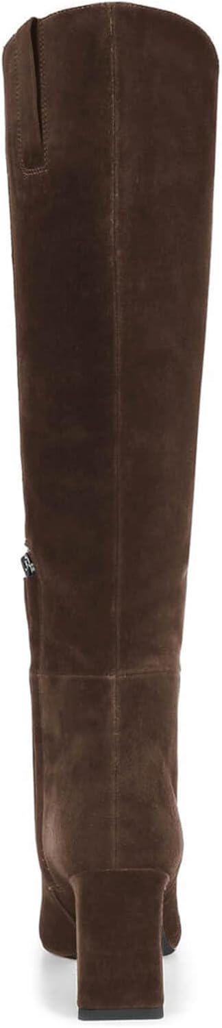 Coutgo Womens Knee High Boots Closed Pointed Toe Chunky Heel Tall Boots Side Zipper Fall Dress Boot Shoes - Image 6