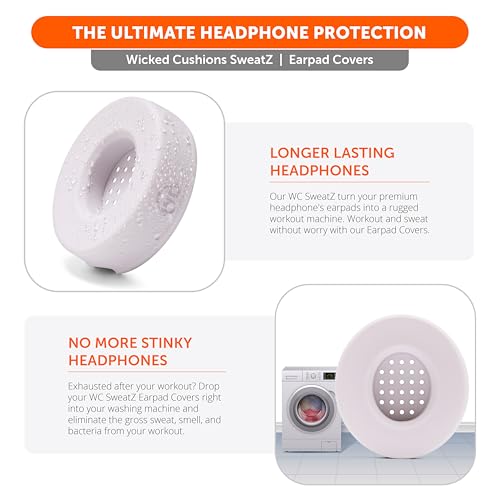 Image of WC SweatZ Solo - Patented Earpad Sweat Covers for Beats Solo 4, Solo 3 & Solo 2, Made by Wicked Cushions | Sweatproof & Machine Washable | Cloud Pink