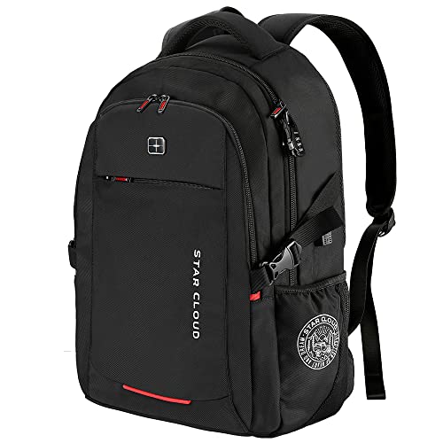 Business-Travel-Laptop-Backpack-156-Inch-Anti-Theft-Water-Resistant-Bookbag-with-USB-Charging-Port-Durable-College-School-Daypack-for-Men-Women-Fits-156-Inch-Notebook-Black