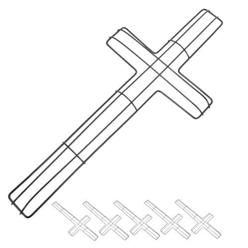 ULDIGI 6pcs Cross Wreath Frames Metal Wire Floral Decor for Crafts Versatile Home Wreath Frame for Easter Christmas and Holiday Decorations