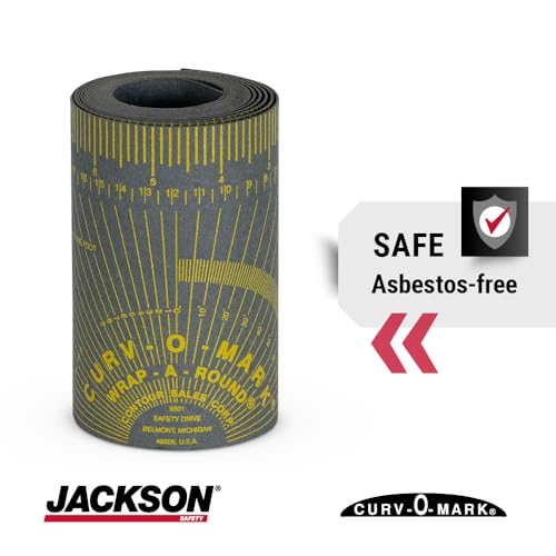 Image of Jackson Safety Pipe Measuring Tool - Wrap-A-Round Tape Pipe Fitting Tool (Multiple Sizes and Heat Ratings)
