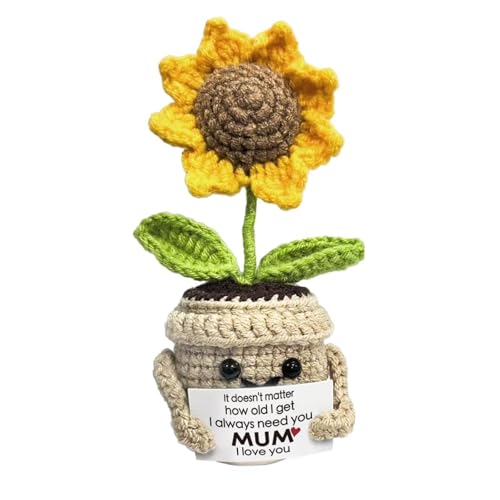iTbxzzy Muttertagsgeschenk Geschenke für Mama Mutter - Geburtstagsgeschenk für Mama, Geschenk für Frauen Deko, Handgefertigtes Sonnenblumen-Geschenk (Geschenke)