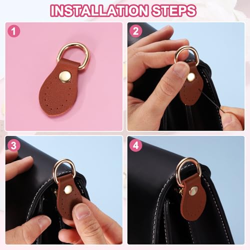 Crochet de fixation pour sac à main boucle cuir épaule